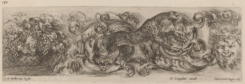 Ornamental Frieze with Leopard, probably 1648.