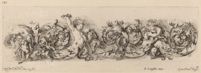 Ornamental Frieze with Children and Dogs, probably 1648.