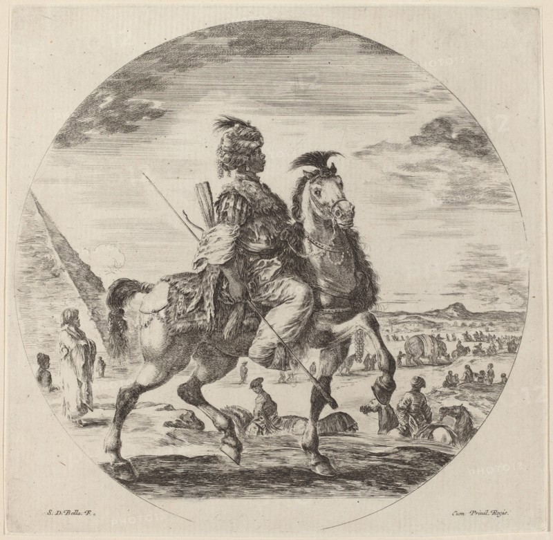 A Black Horseman.