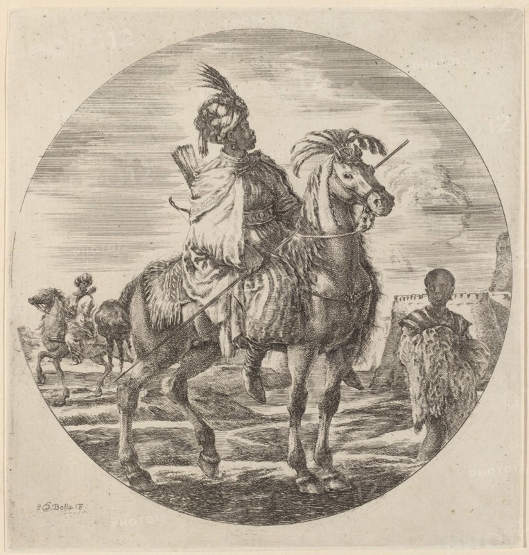 A Black Horseman.