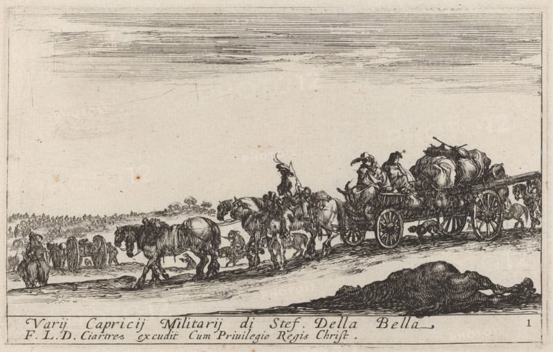 Baggage Train, c. 1641.
