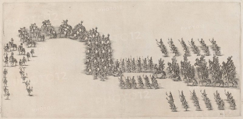 A Procession of Sixty Cavaliers and Torch Bearers, 1652.