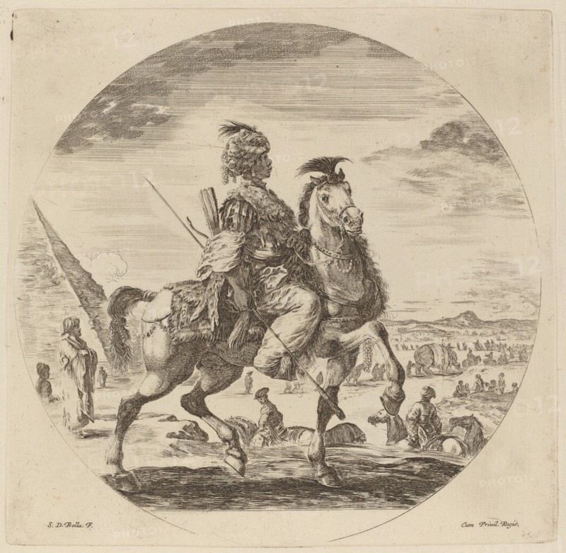 A Black Horseman.