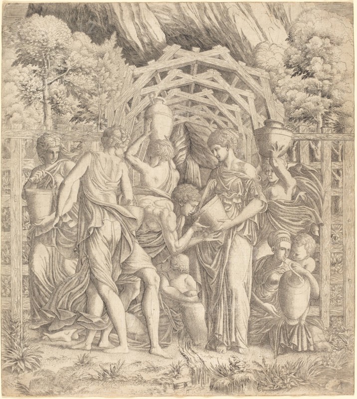 Young Man Drinking Water (Rebecca and Eliezer?).