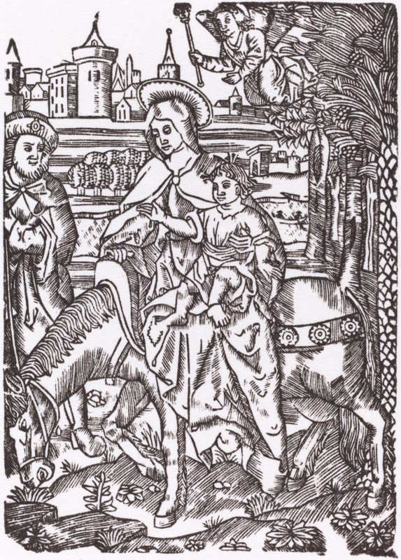The Flight to Egypt. [Probably French 16th century, restrike 1968].