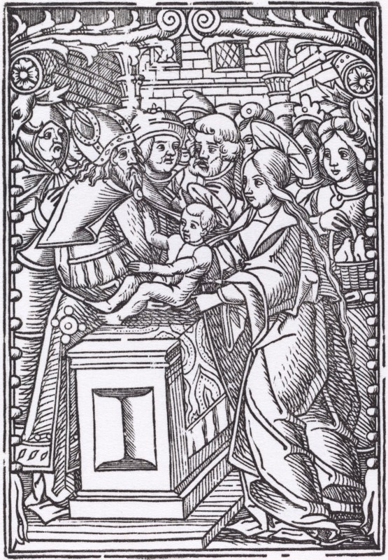 Presentation in the Temple. [Probably French 16th century, restrike 1968].