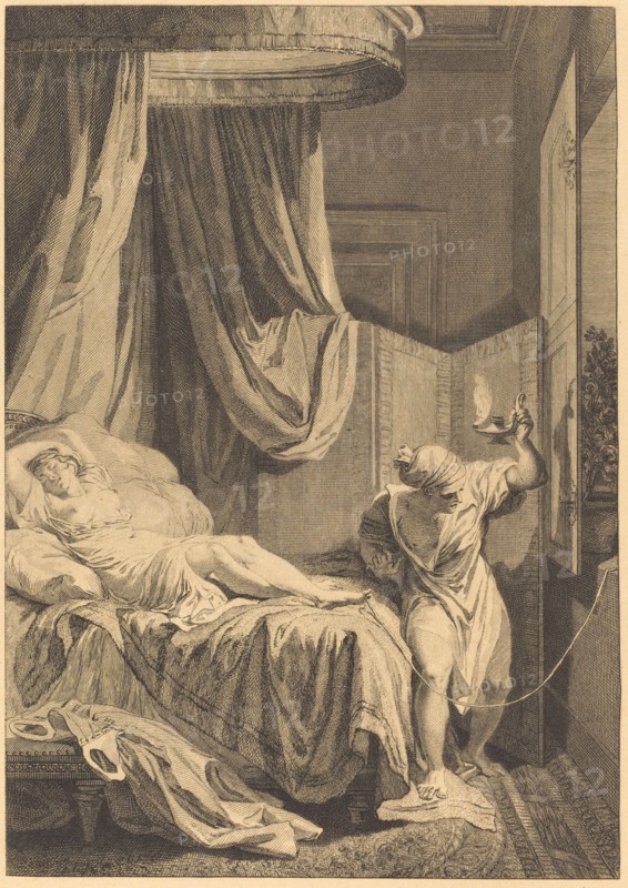 La gageure des trois commeres: Le fil. [The three gossips' wager: the thread].