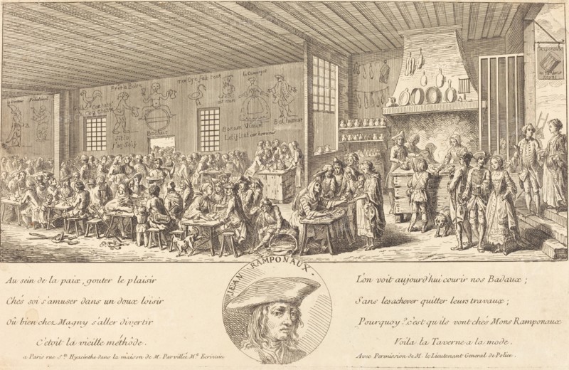 Cabaret of Ramponaux, c. 1760. Formerly attributed to Benoît-Louis Prévost.