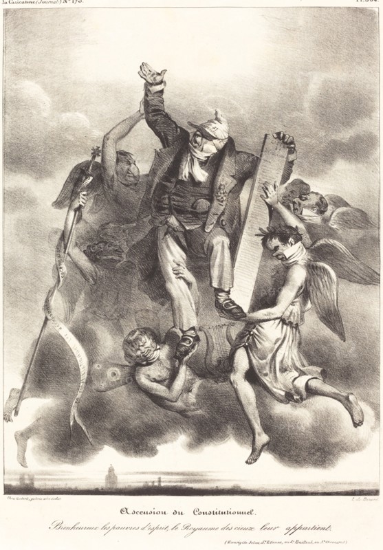 Ascension du Constitutionnel, 1830/1835. Creator: Aubert.