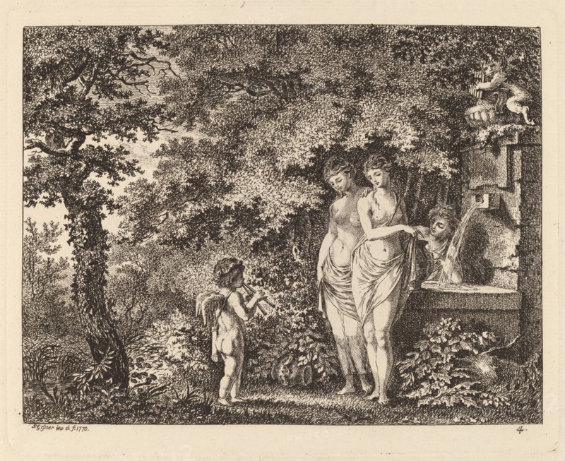 Eros with Three Girls at a Fountain, 1770.