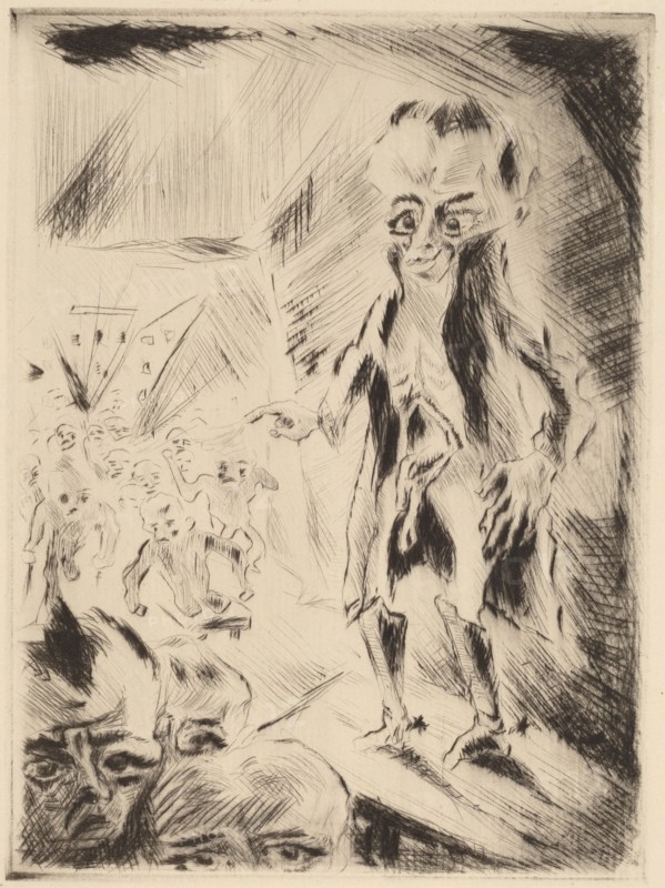 Scene in the Cafe with the Cripple, 1918.