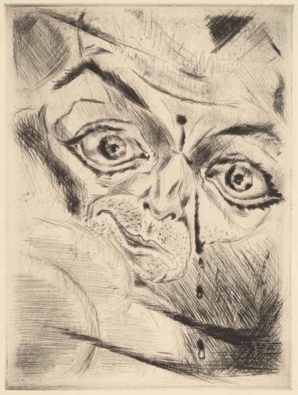 Peter with a Gunshot Wound in His Forehead, 1918.