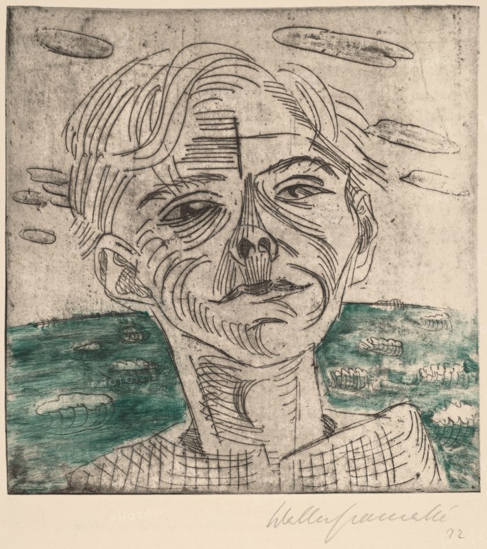 Man at the Sea, Self-portrait (Mann am Meer, Selbstporträt), 1923.