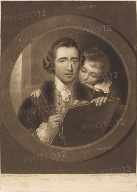 Benjamin West, Esqr R.A. and His Son RI West, 1773.