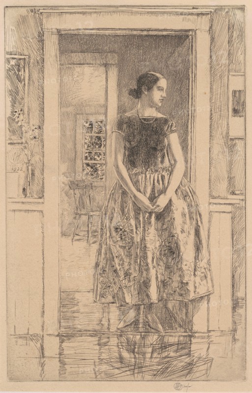 Girl in a Modern Gown, 1922.