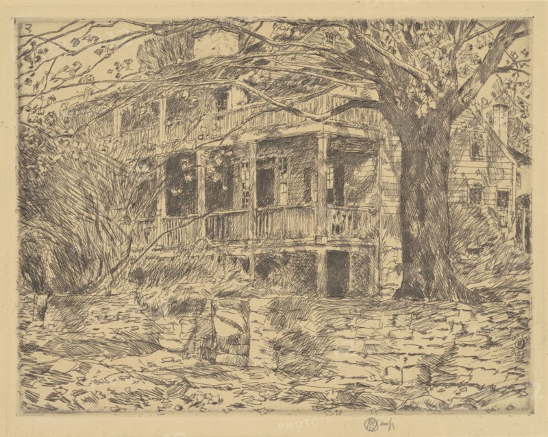 The Old House, Cos Cob, 1915.