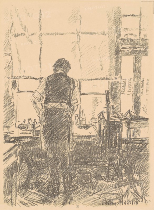 Portrait of Joseph Pennell, 1917.
