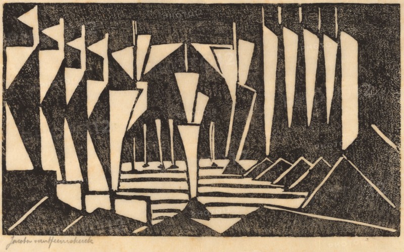 Stylized Sailboats, 1915.