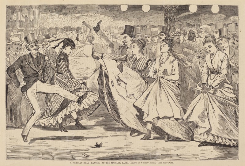A Parisian Ball - Dancing at the Mabille, Paris, published 1867.