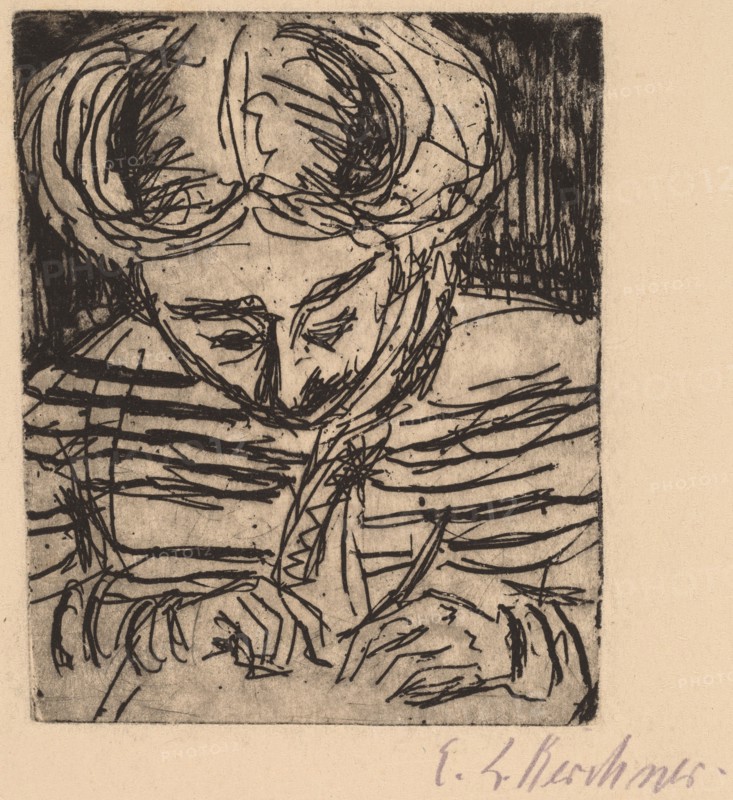Young Girl Drawing, 1906.