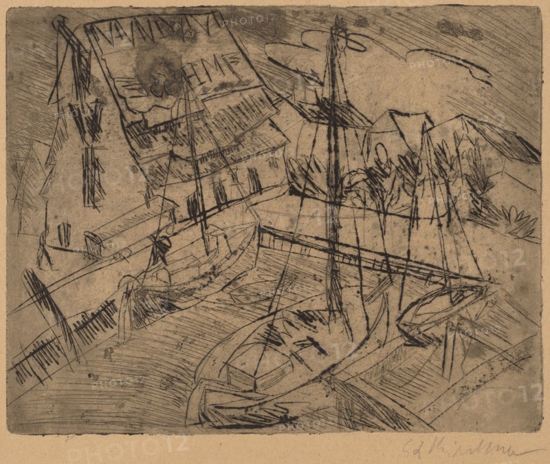 Harbor at Burgstaaken, 1913.