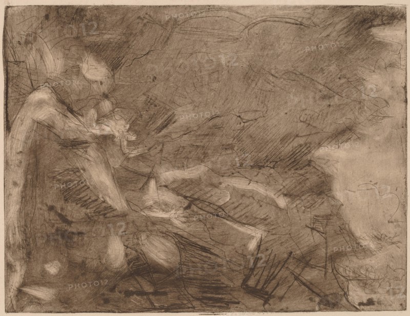 Mountain Stream with Bathers, 1934.