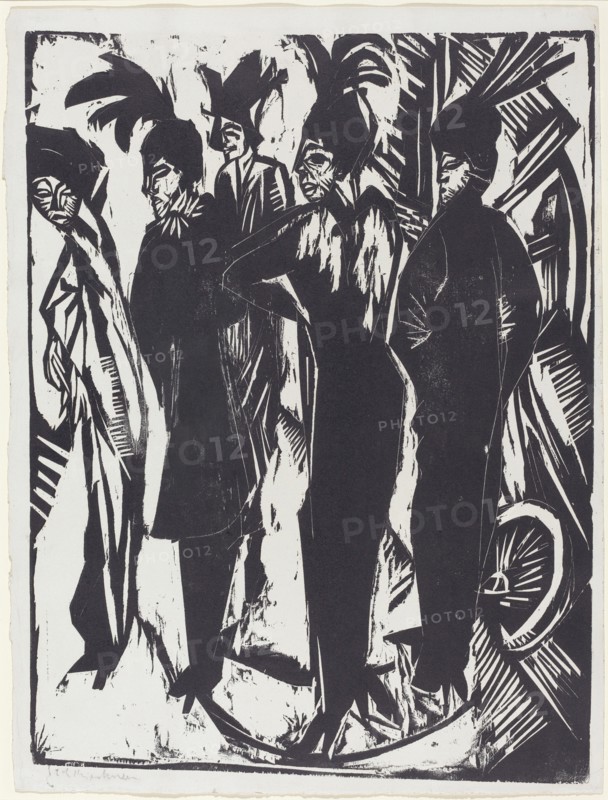 Five Women on the Street, 1914.