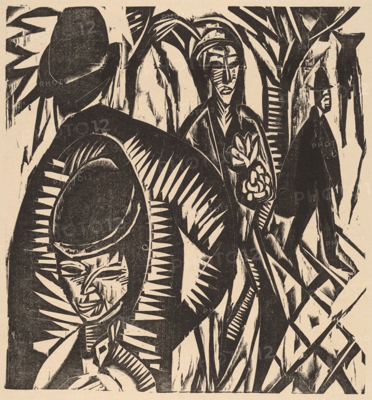 Street Scene After the Rain, 1914.
