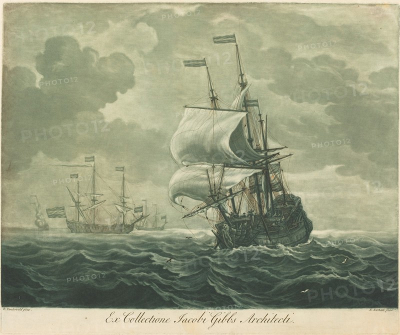 Shipping Scene from the Collection of Jacob Gibbs, 1720s.