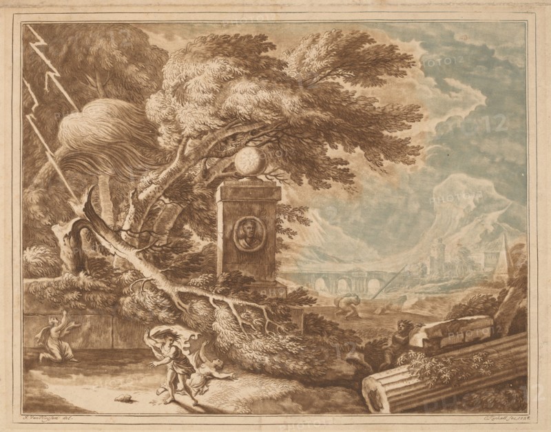 Heroic Stormy Landscape, 1724.