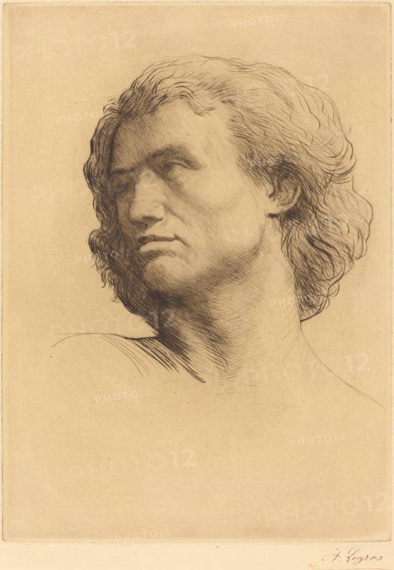 Head of a Man (Tete d'homme), 1877.