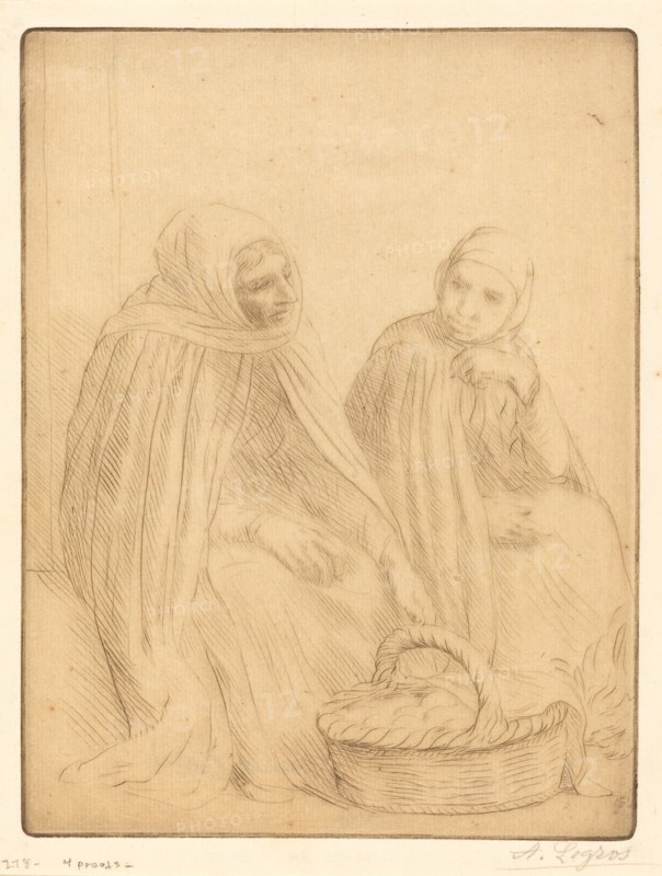 Egg-sellers, 1st plate (Les marchandes d'oeufs).