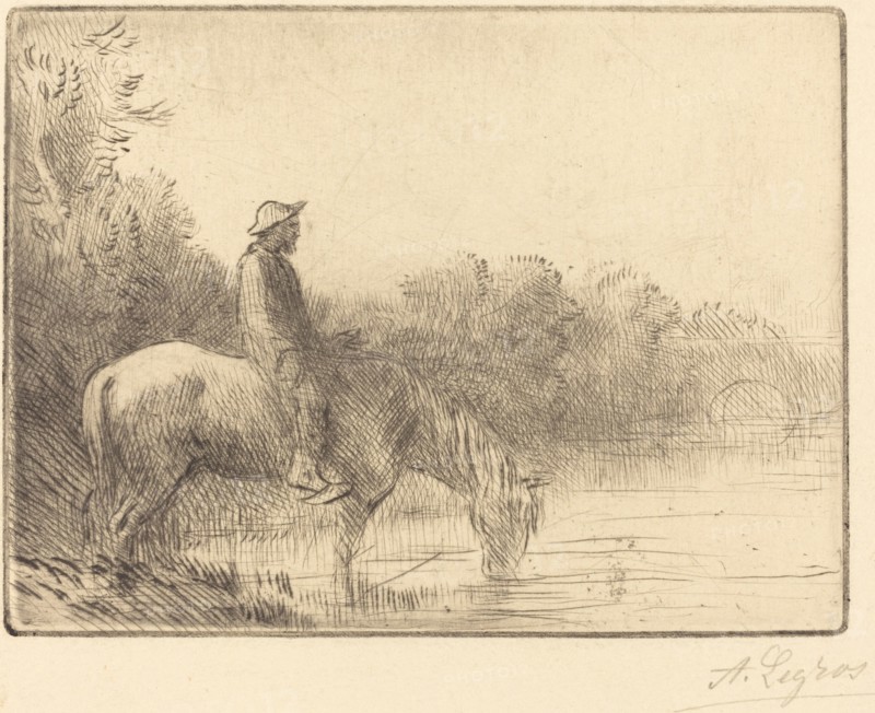 Fording a River (Le gue).