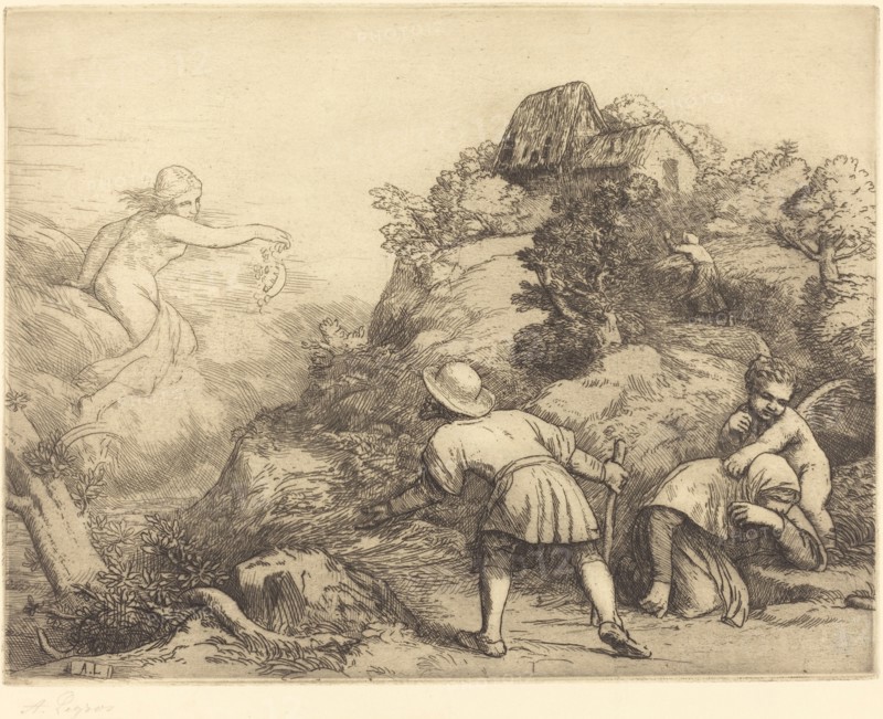 Allegory of the Peasant and Fortune (Le paysan et la fortune: Sujet allegorique.