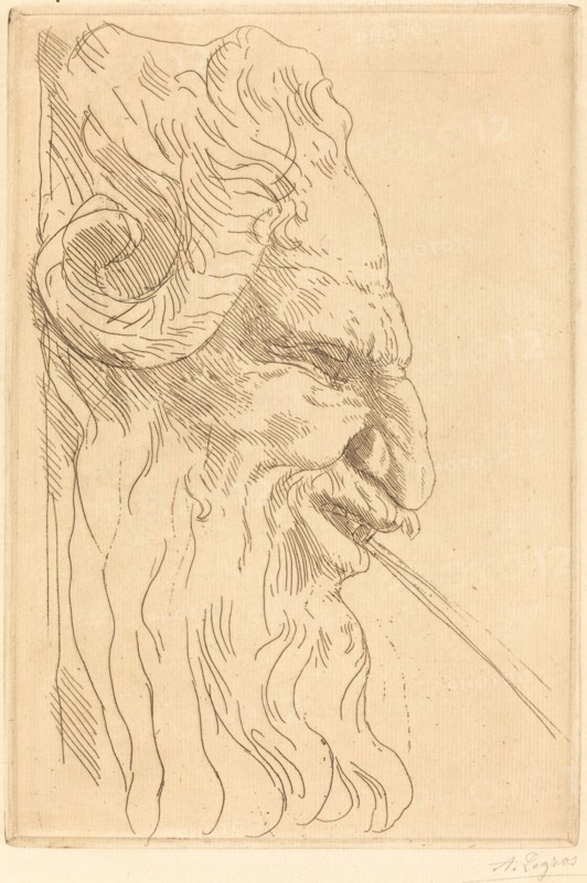 Head of a Satyr (Tete de satyre).