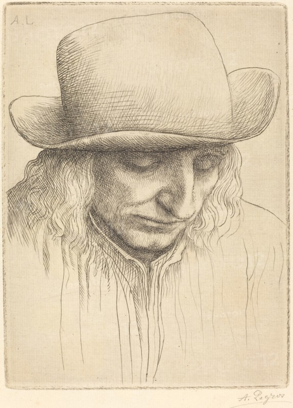 Peasant in a Round Hat (Paysan avec chapeau rond).