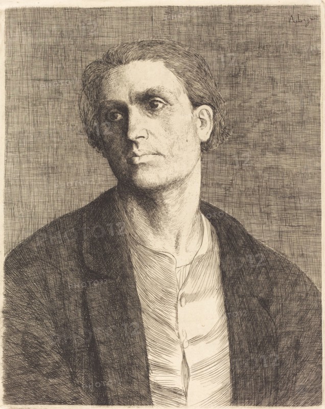 Study of a Man's Head (Etude de tete d'homme).