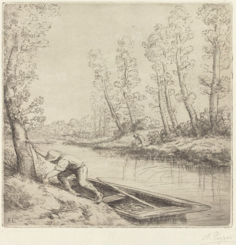 Morning along the River (La matin sur la riviere).