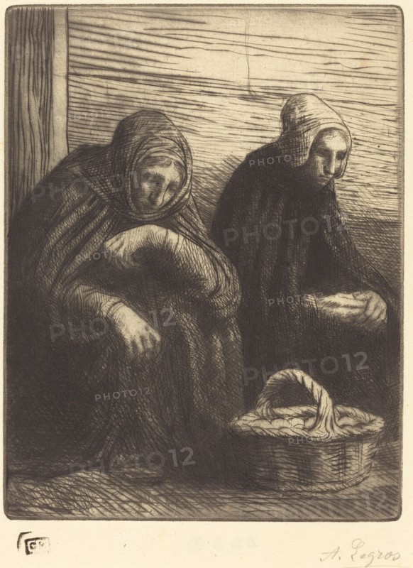 Egg-sellers, 2nd plate (Les marchandes d'oeufs).