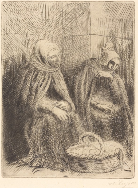 Egg-sellers, 1st plate (Les marchandes d'oeufs).