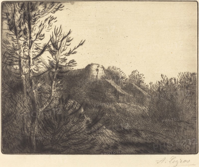 View of a Farm (La ferme de Valoux).