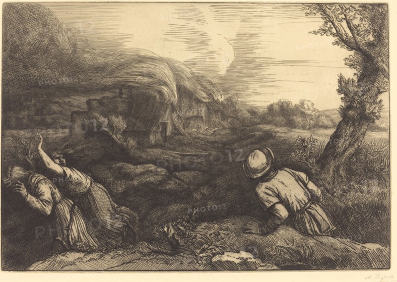 Fire in the Hamlet (L'incendie du hameau).