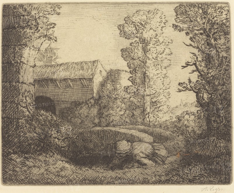 Bridge at the Mill (Le pont du moulin).