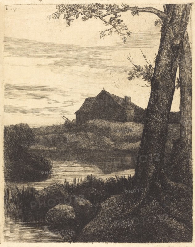 Farm with Large Tree (La ferme au grand arbre).