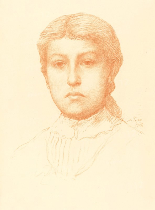Head of a Young Girl (Tete de jeune fille).