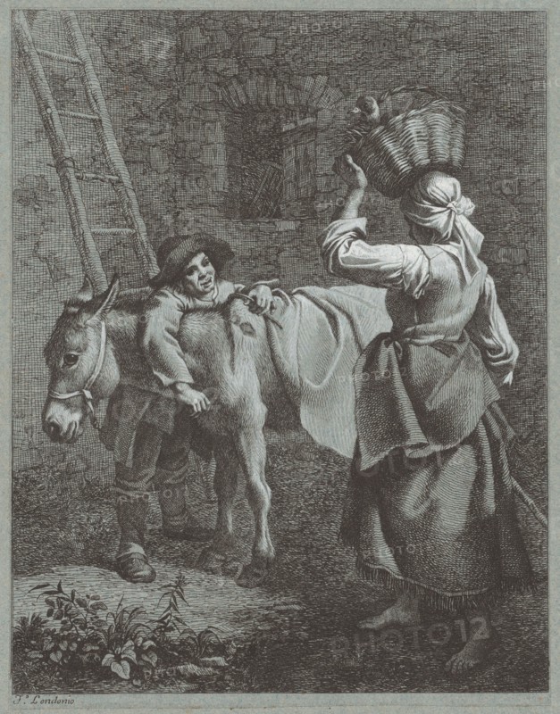 Shepherd Boy Speaking to a Farm Girl, 1764.