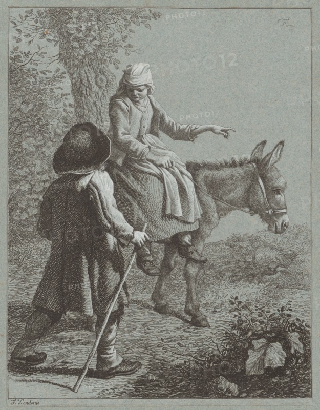 Boy and Girl with a Donkey, 1764.
