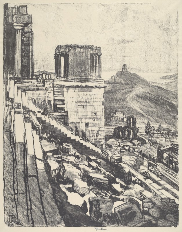 The Temple of Nike, Athens, 1913.