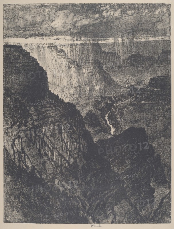 Storm in the Grand Canyon, 1912.