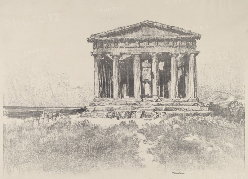 The Temple by the Sea, Temple of Concord, Girgenti, 1913.